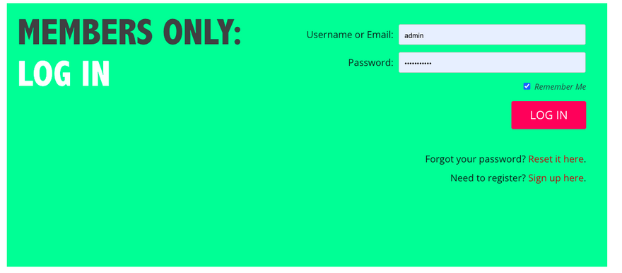 Coil users are able to log into the Members Only site.