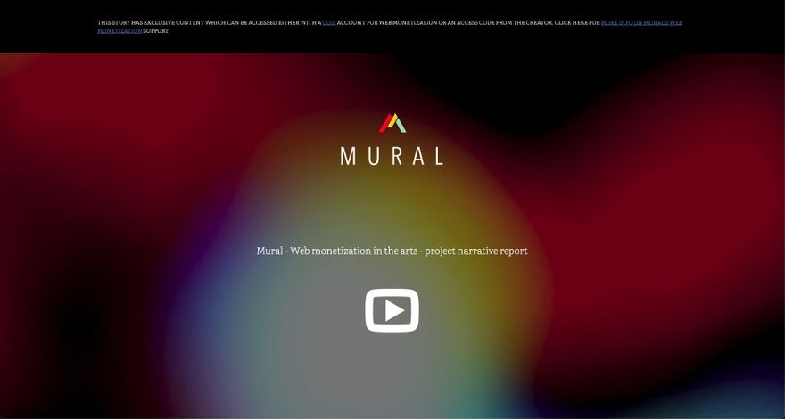 Screenshot of Mural final report loading page