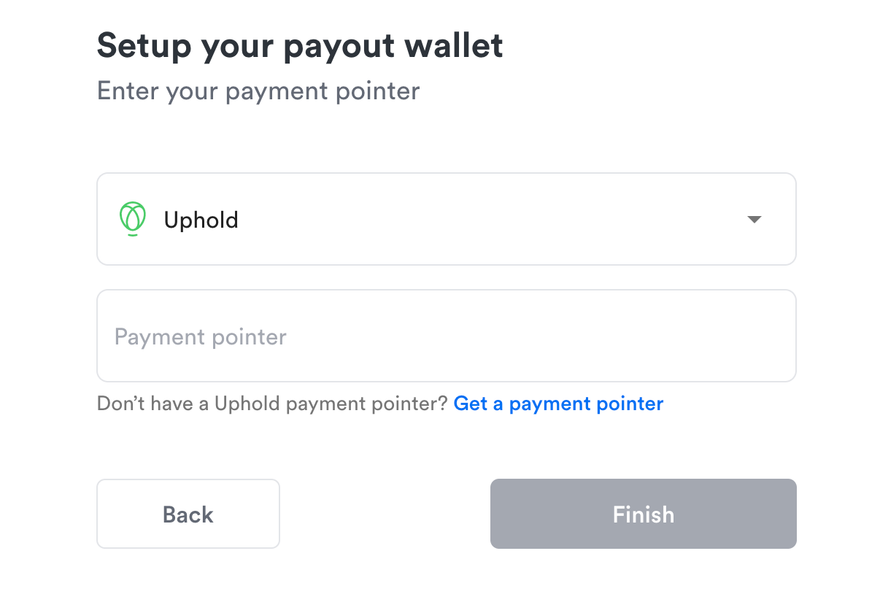 Add a Payment Pointer